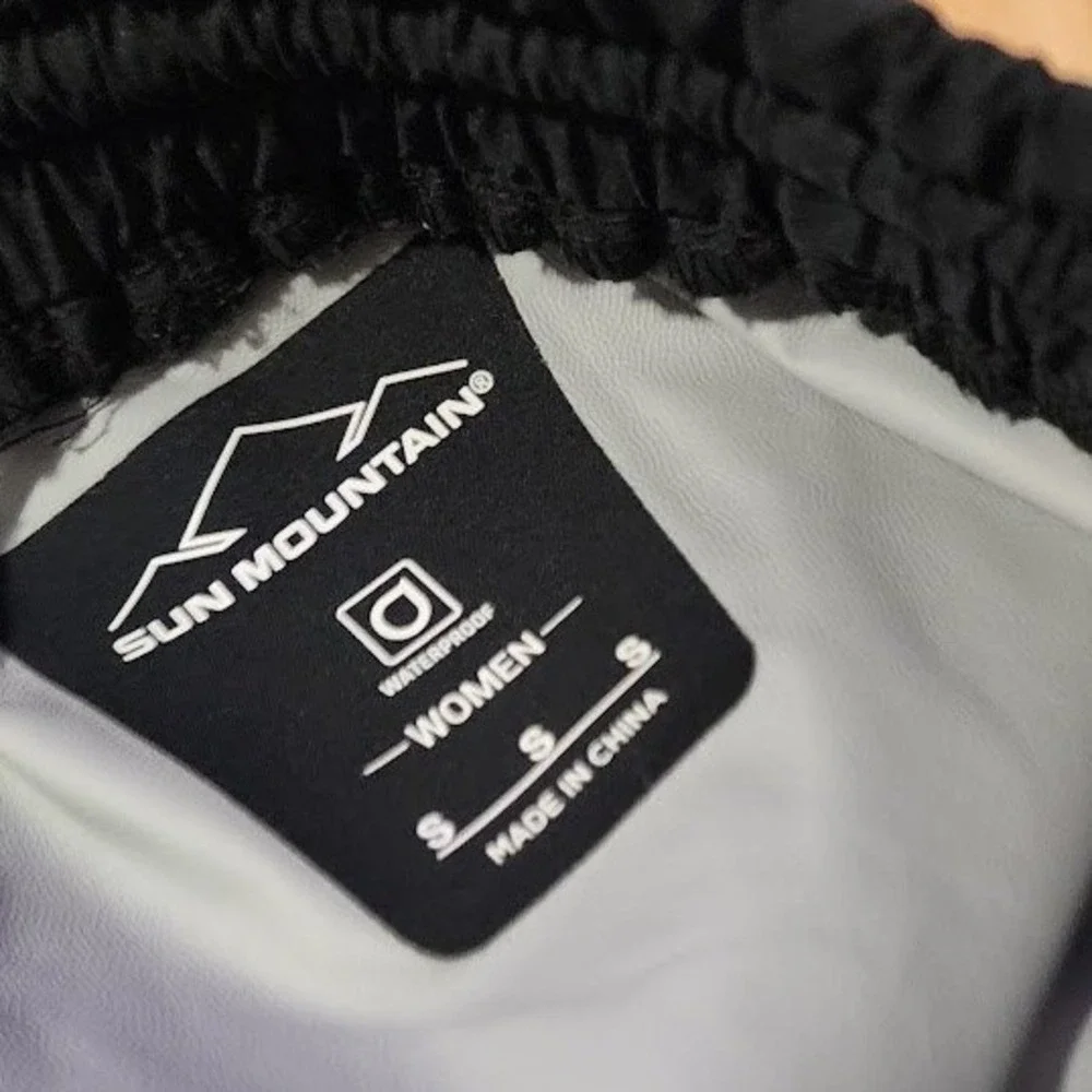 SUN MOUNTAIN Monsoon Rain‎ Pants Golf Waterproof Outdoor Black Size S